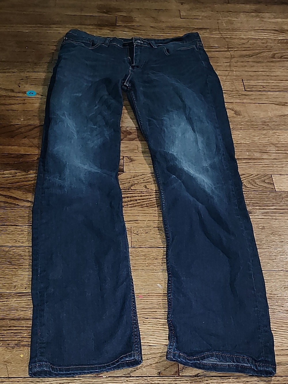 Levi's Men's Bootcut Indigo Blue Jeans with Whisker Fading